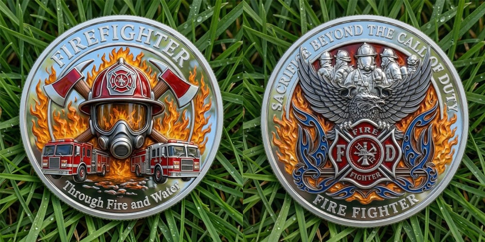 ⚡️Last Day 60% OFF - Firefighter Honor Tribute Commemorative Coin 🚒🔥🪙