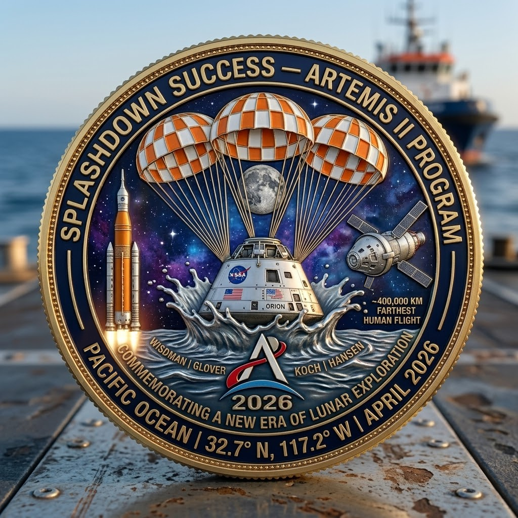 ⚡Last Day 60% OFF - The Artemis II "Crew of Four" Commemorative Deep Space Collector’s Coin