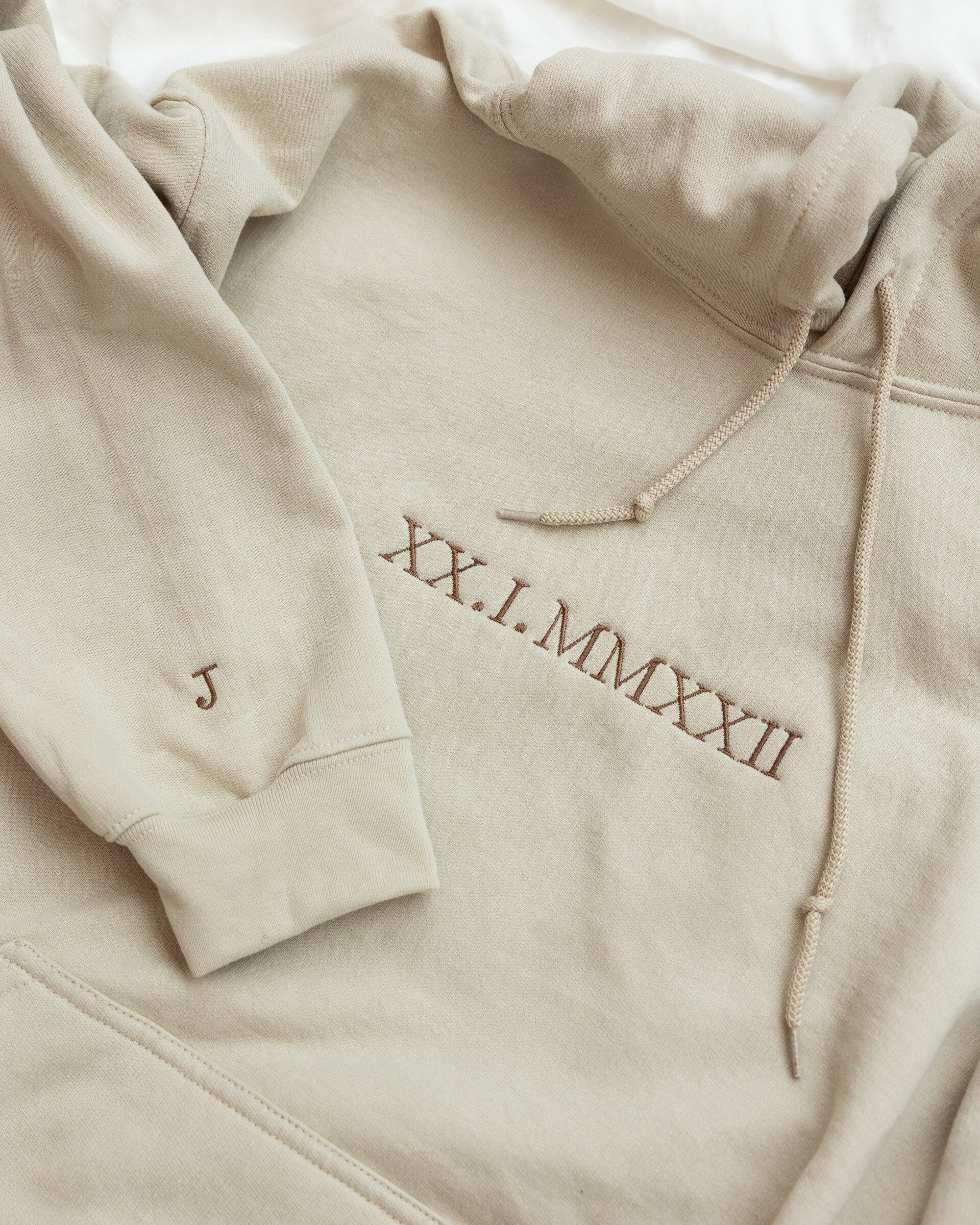 Embroidered Roman Numeral Sweatshirt, Hoodie