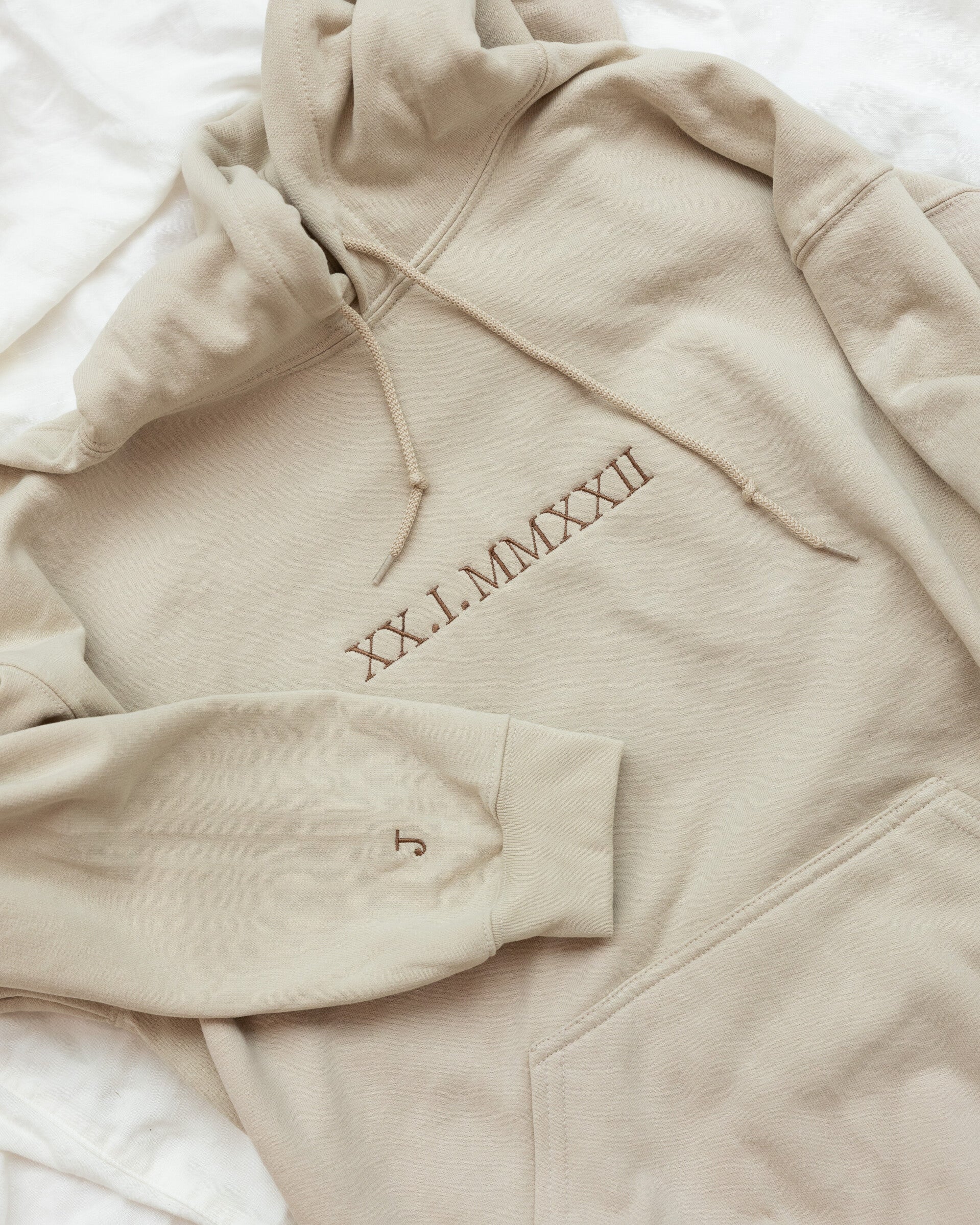 Embroidered Roman Numeral Sweatshirt, Hoodie