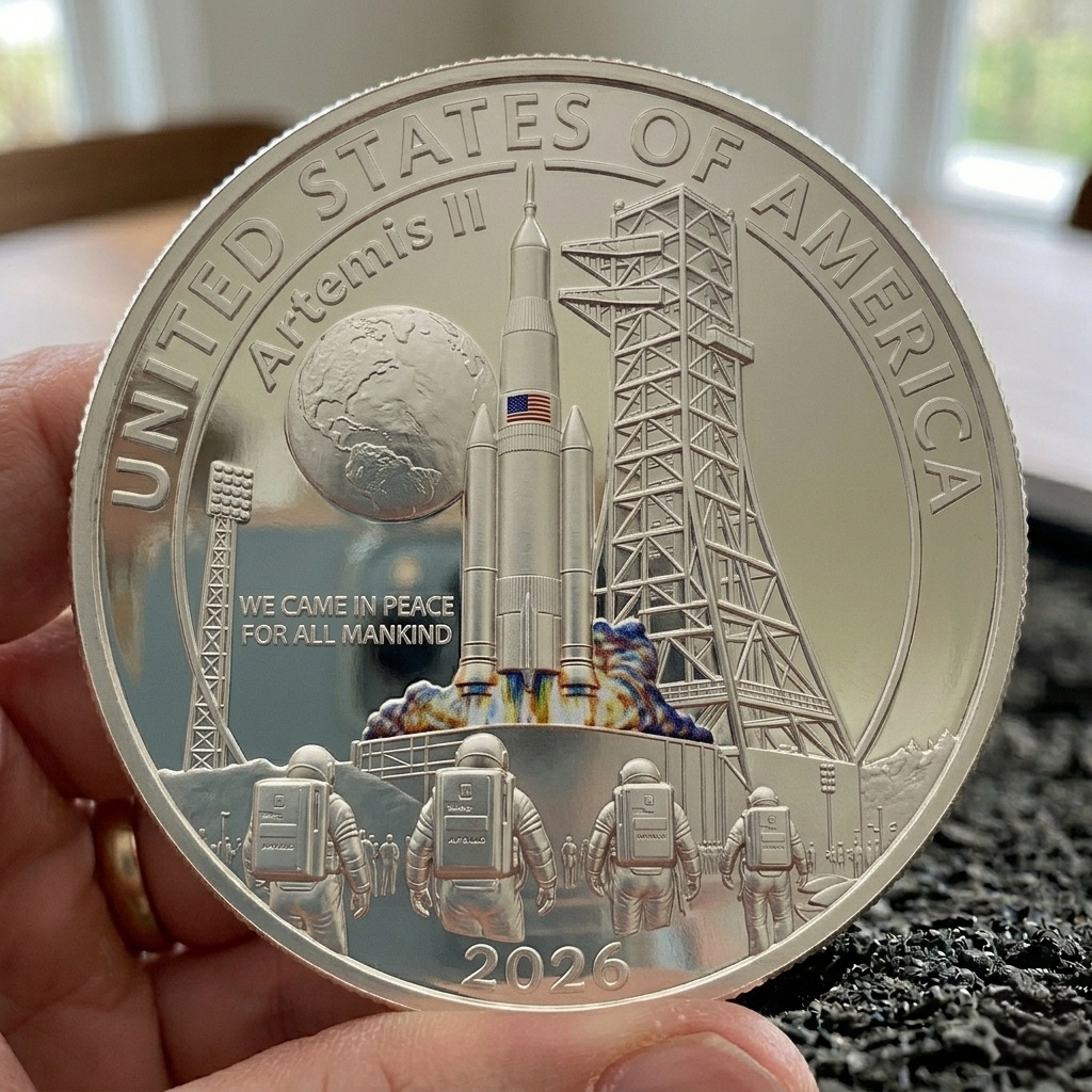 ⚡️Last Day 60% OFF - Apollo 11 & Artemis II Commemorative Silver Coin