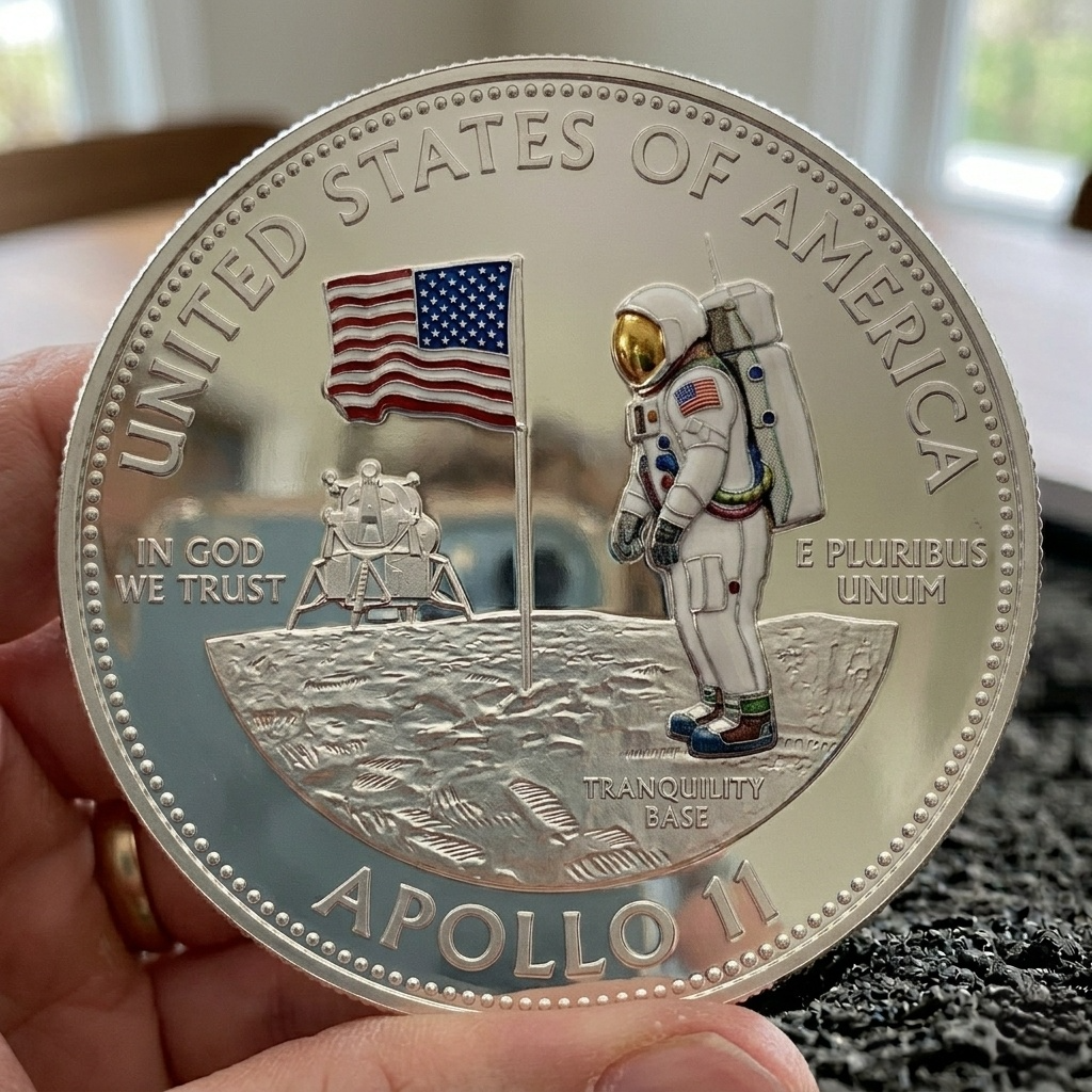 ⚡️Last Day 60% OFF - Apollo 11 & Artemis II Commemorative Silver Coin