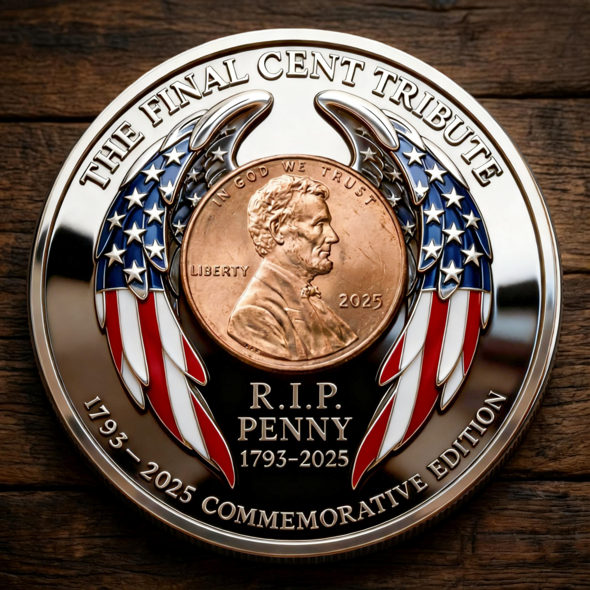 🏆New Year 60% OFF - The Last Cent Commemorative Coin – Honoring 232 Years of Service
