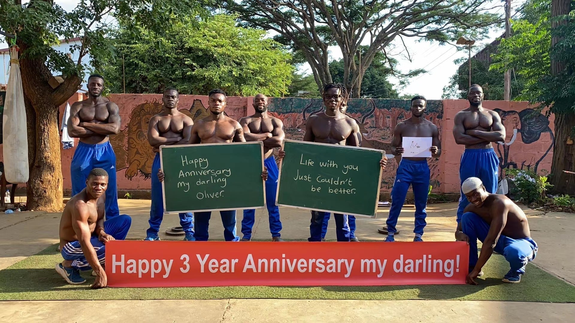 Africa Blue Pants Team