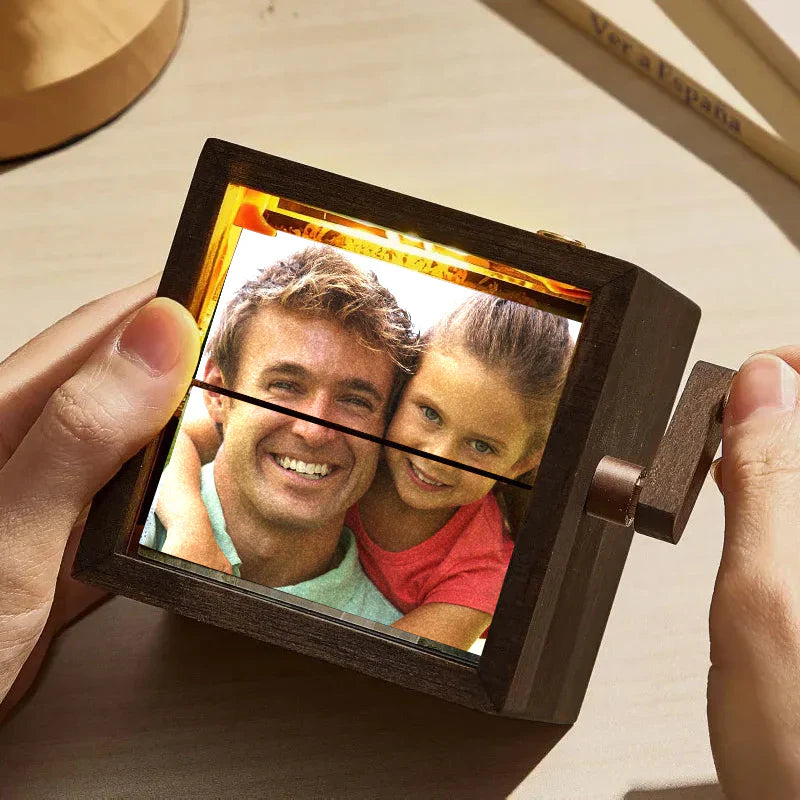 Hand Crank Flipbook Box for Dad – Personalized and Unique Gift
