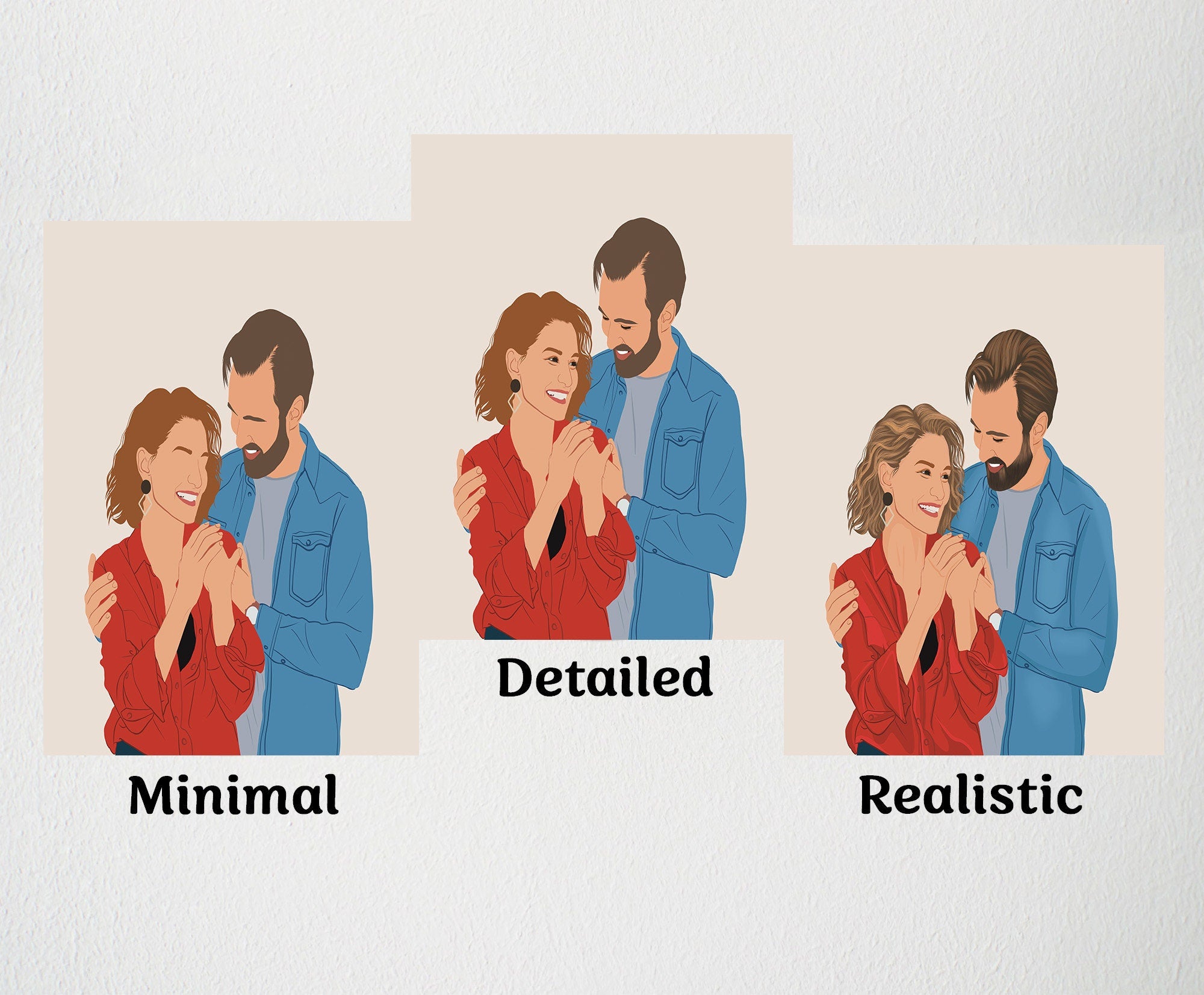 Custom Faceless Drawing, Family Portrait Gift, Mom Gifts, Custom Family Gift, House warming Gift, Hand-drawn Gift