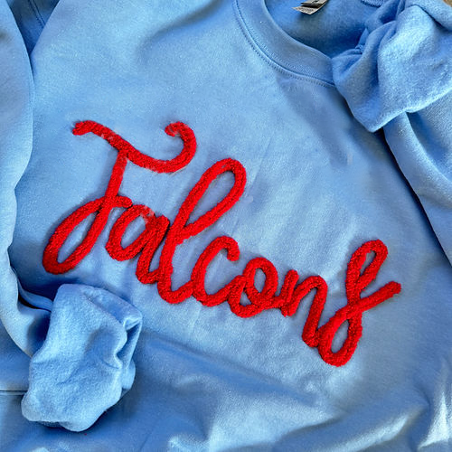 Custom Yarn Embroidered Sweatshirt