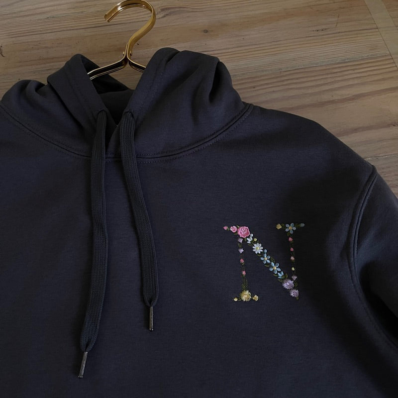 Custom Flower initials T-shirt,Sweatshirt,Hoodie