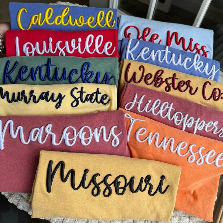 Custom 3D Puff Embroidery Sweatshirt