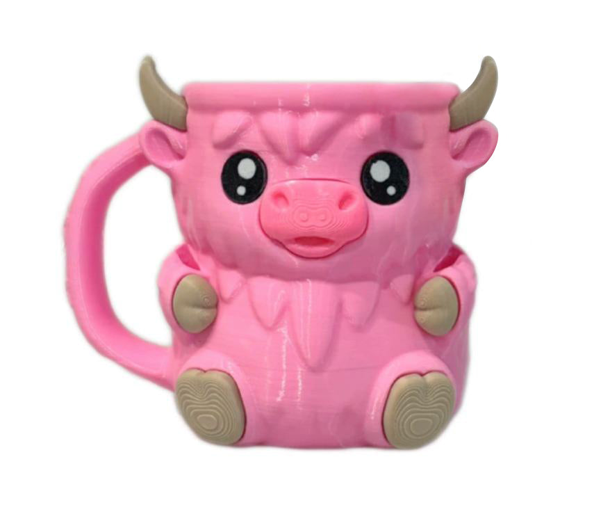 Highland Cow Ice Cream Mug Holder