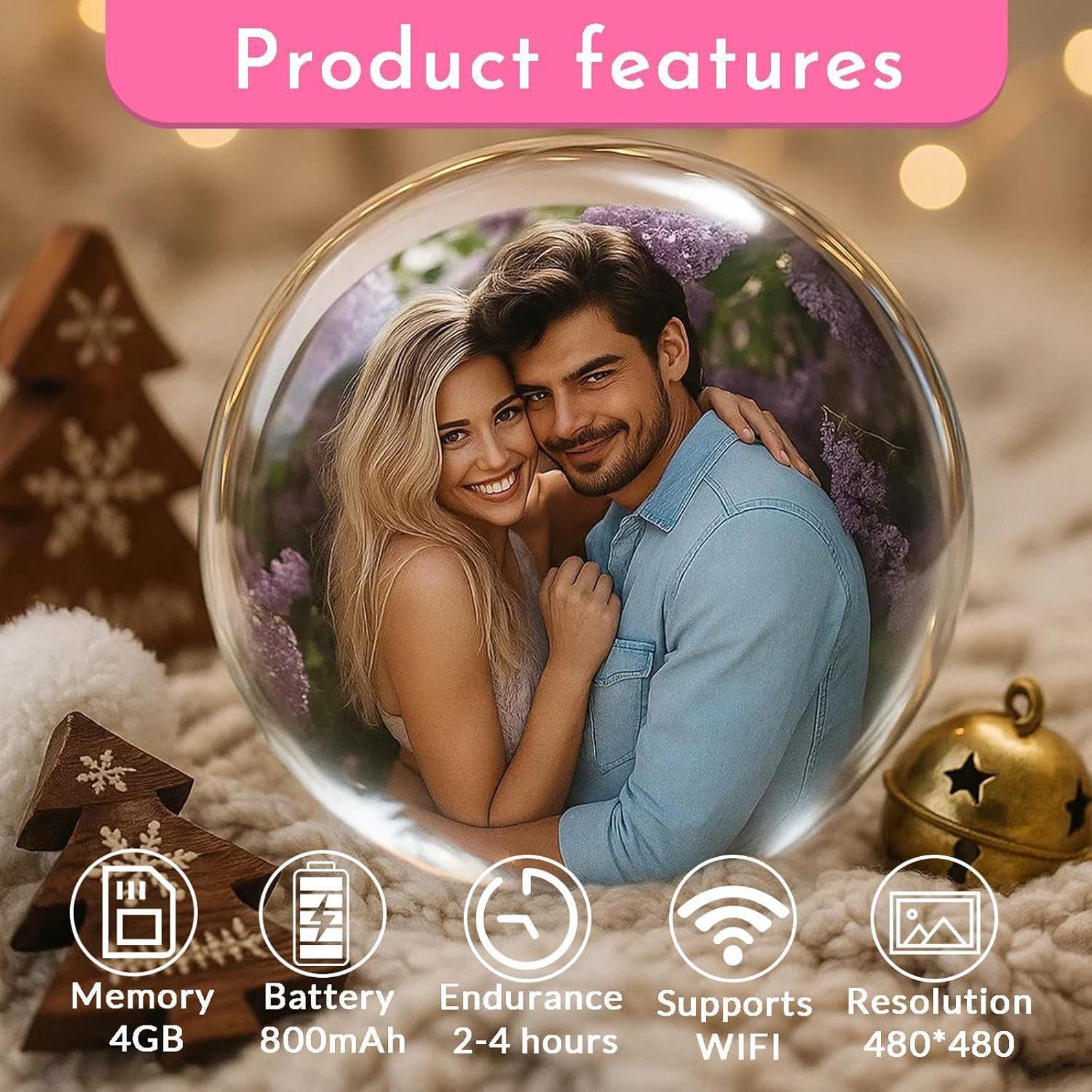 Personalized Video Globe | Custom Memory video Keepsake